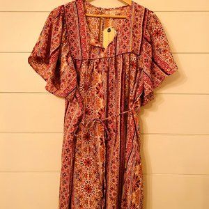 Band of the Free Size L Fall Floral Print Dress